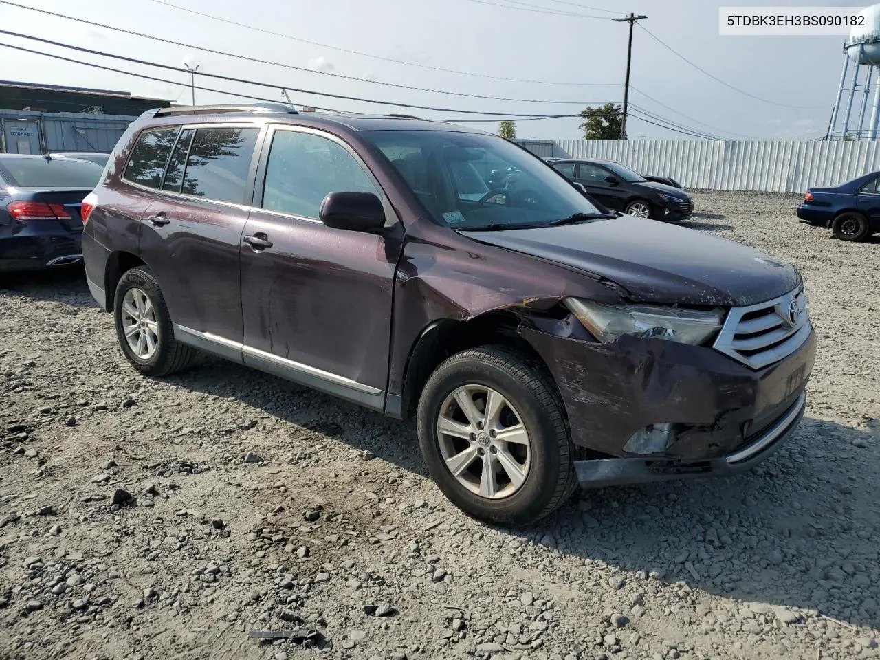 2011 Toyota Highlander Base VIN: 5TDBK3EH3BS090182 Lot: 69478274