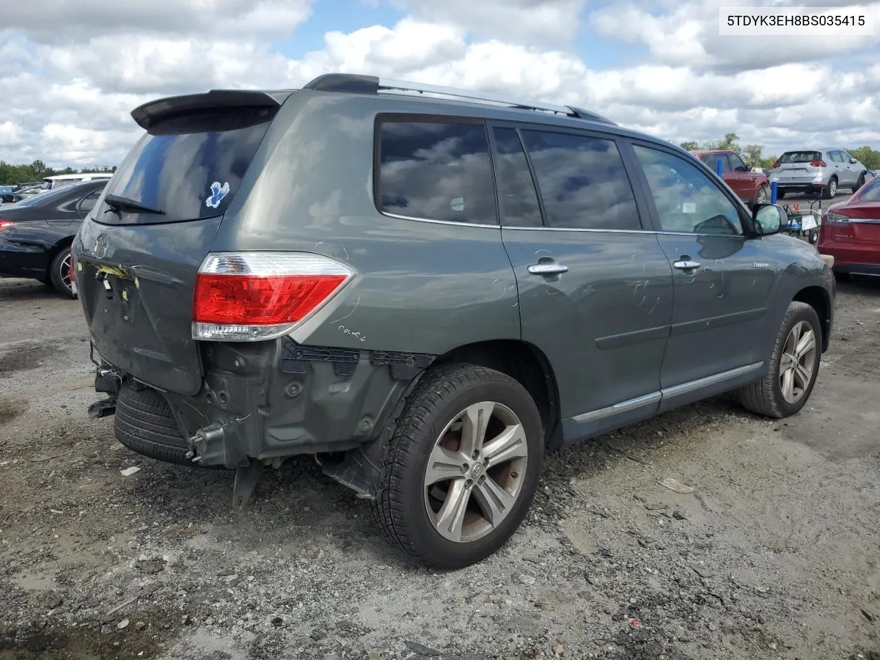 2011 Toyota Highlander Limited VIN: 5TDYK3EH8BS035415 Lot: 69799954