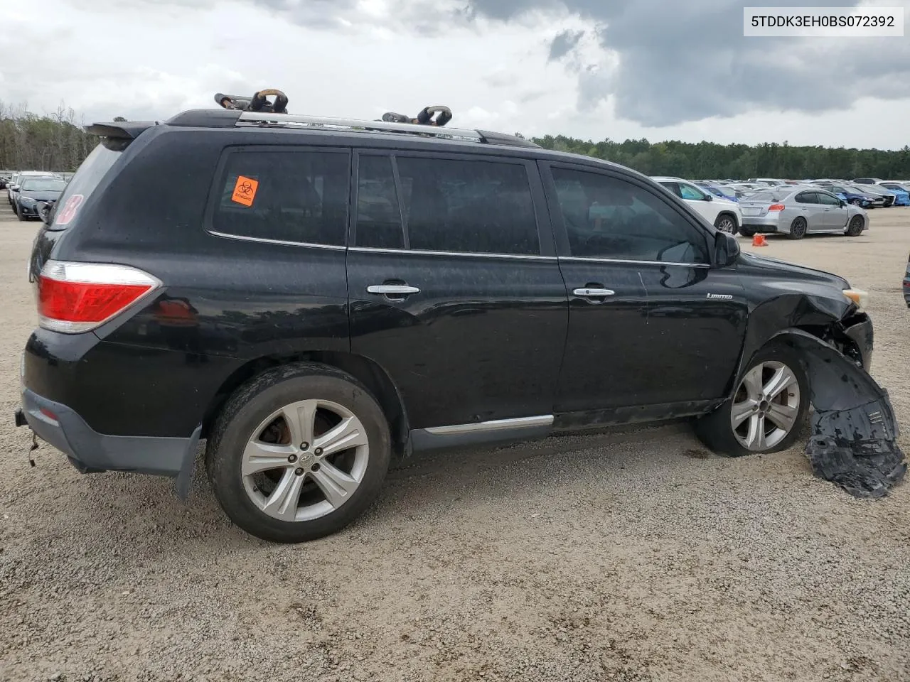 2011 Toyota Highlander Limited VIN: 5TDDK3EH0BS072392 Lot: 70852584