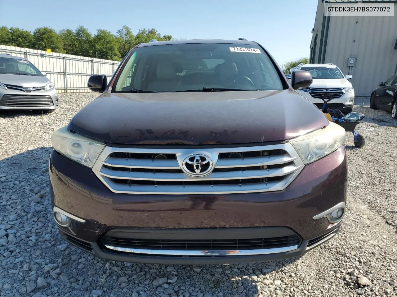 2011 Toyota Highlander Limited VIN: 5TDDK3EH7BS077072 Lot: 72257074