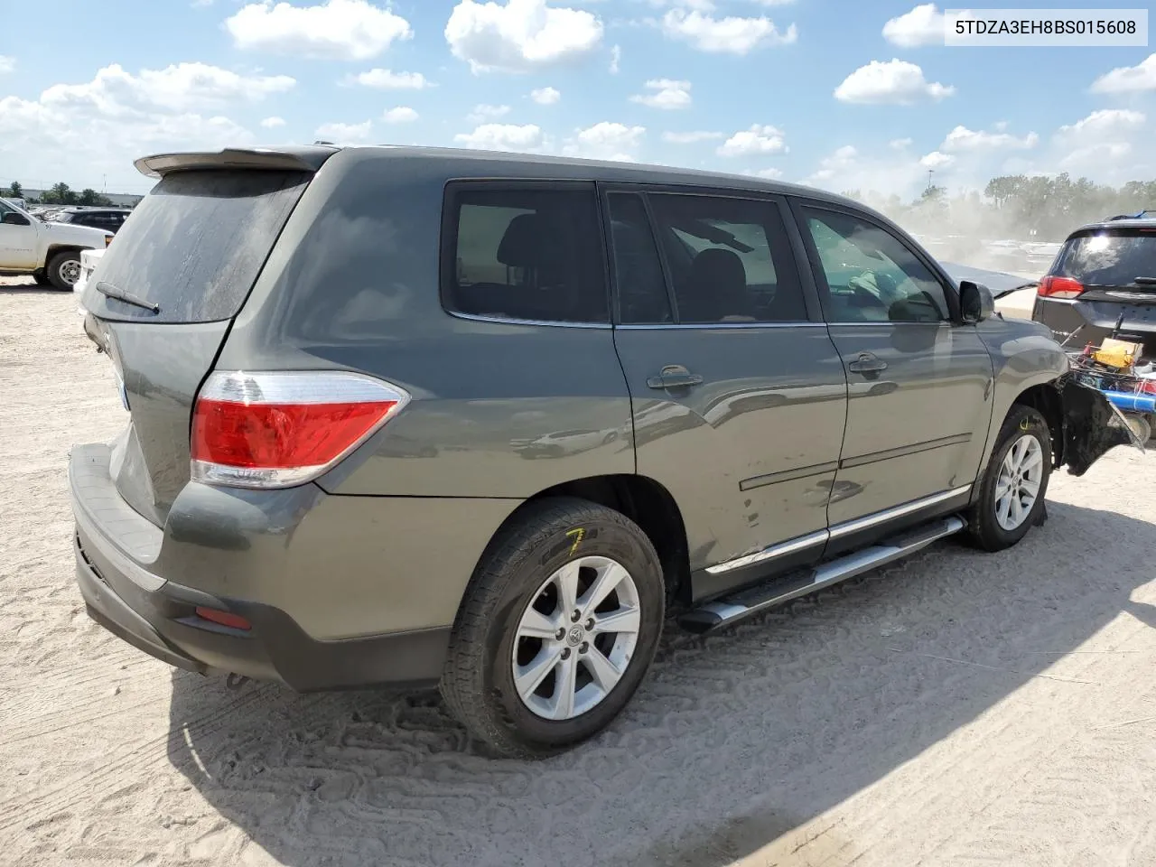 2011 Toyota Highlander Base VIN: 5TDZA3EH8BS015608 Lot: 72338634