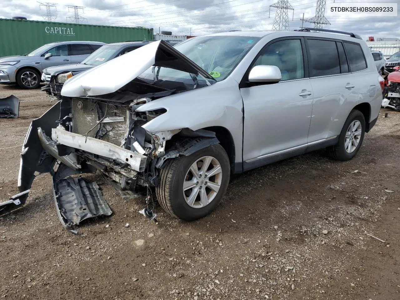 2011 Toyota Highlander Base VIN: 5TDBK3EH0BS089233 Lot: 72432164