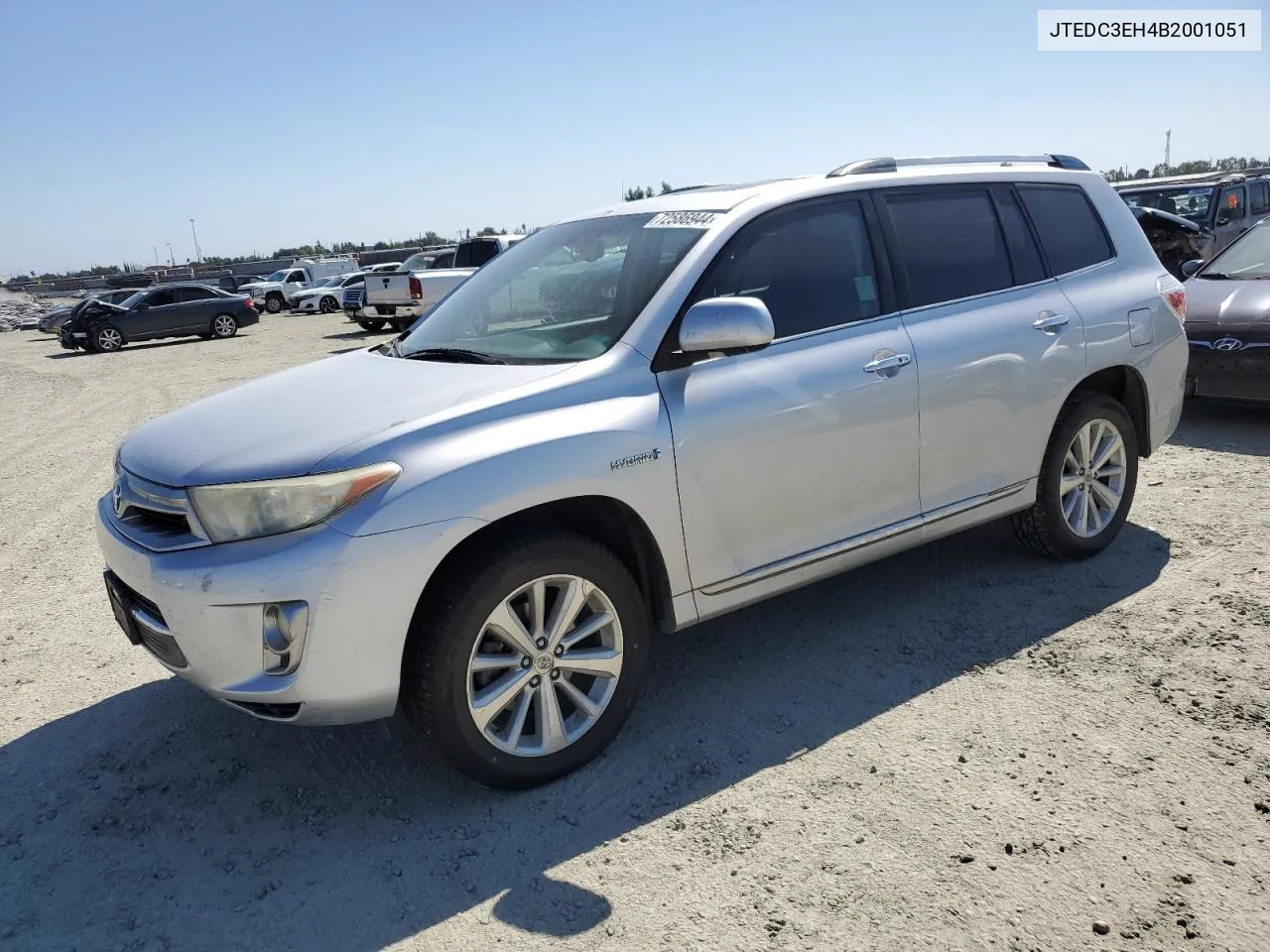 2011 Toyota Highlander Hybrid Limited VIN: JTEDC3EH4B2001051 Lot: 72586944