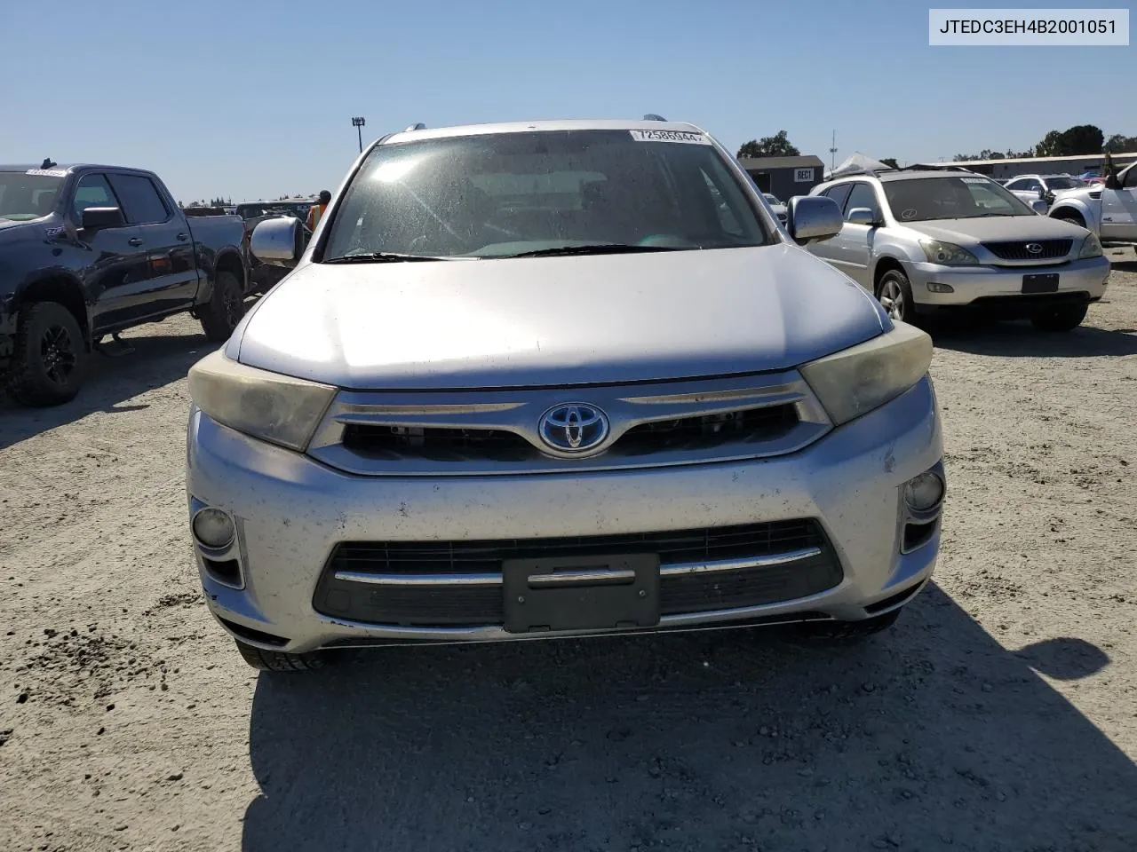 2011 Toyota Highlander Hybrid Limited VIN: JTEDC3EH4B2001051 Lot: 72586944