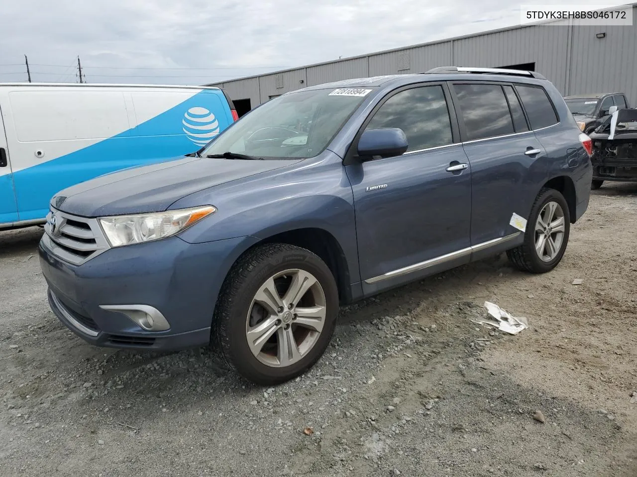 2011 Toyota Highlander Limited VIN: 5TDYK3EH8BS046172 Lot: 72818994