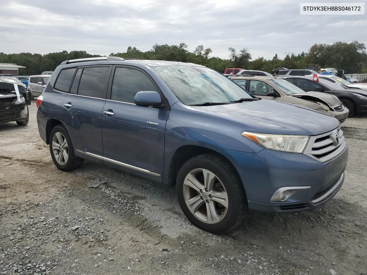 2011 Toyota Highlander Limited VIN: 5TDYK3EH8BS046172 Lot: 72818994