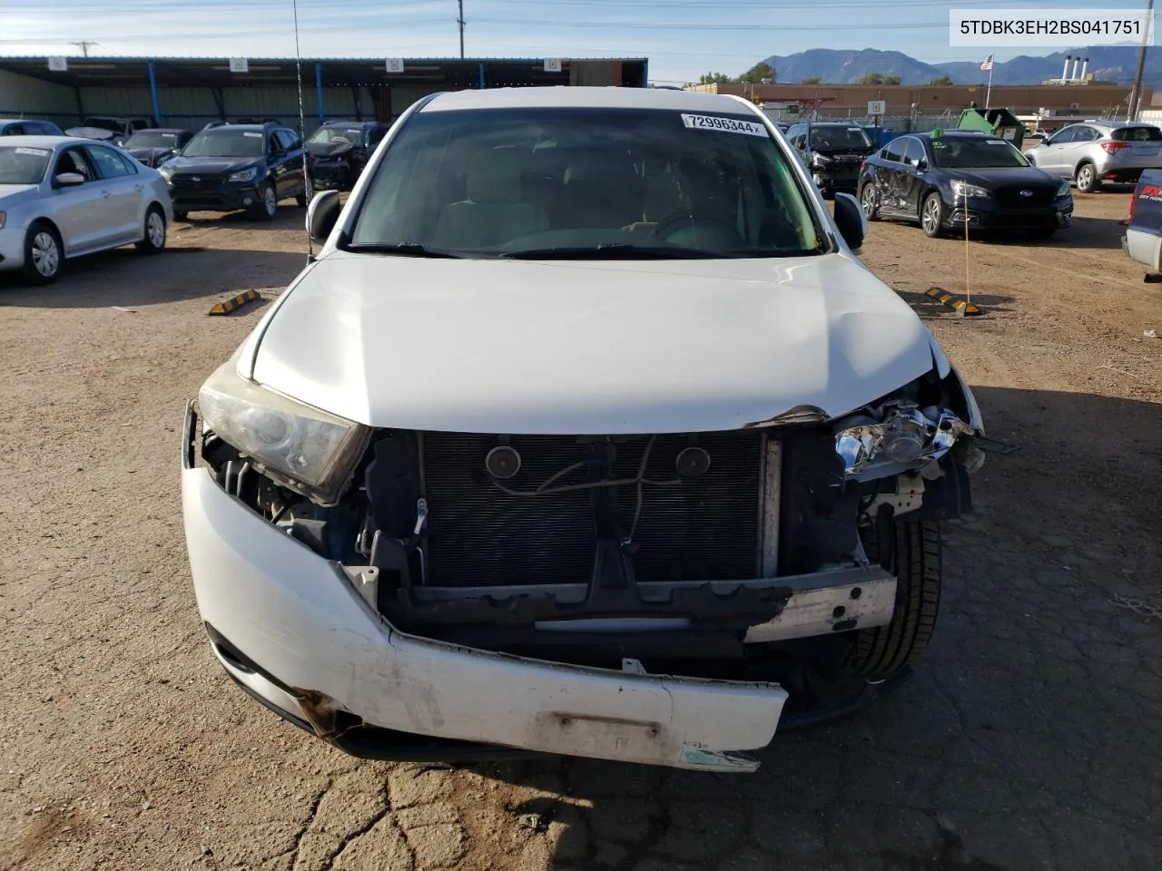 5TDBK3EH2BS041751 2011 Toyota Highlander Base