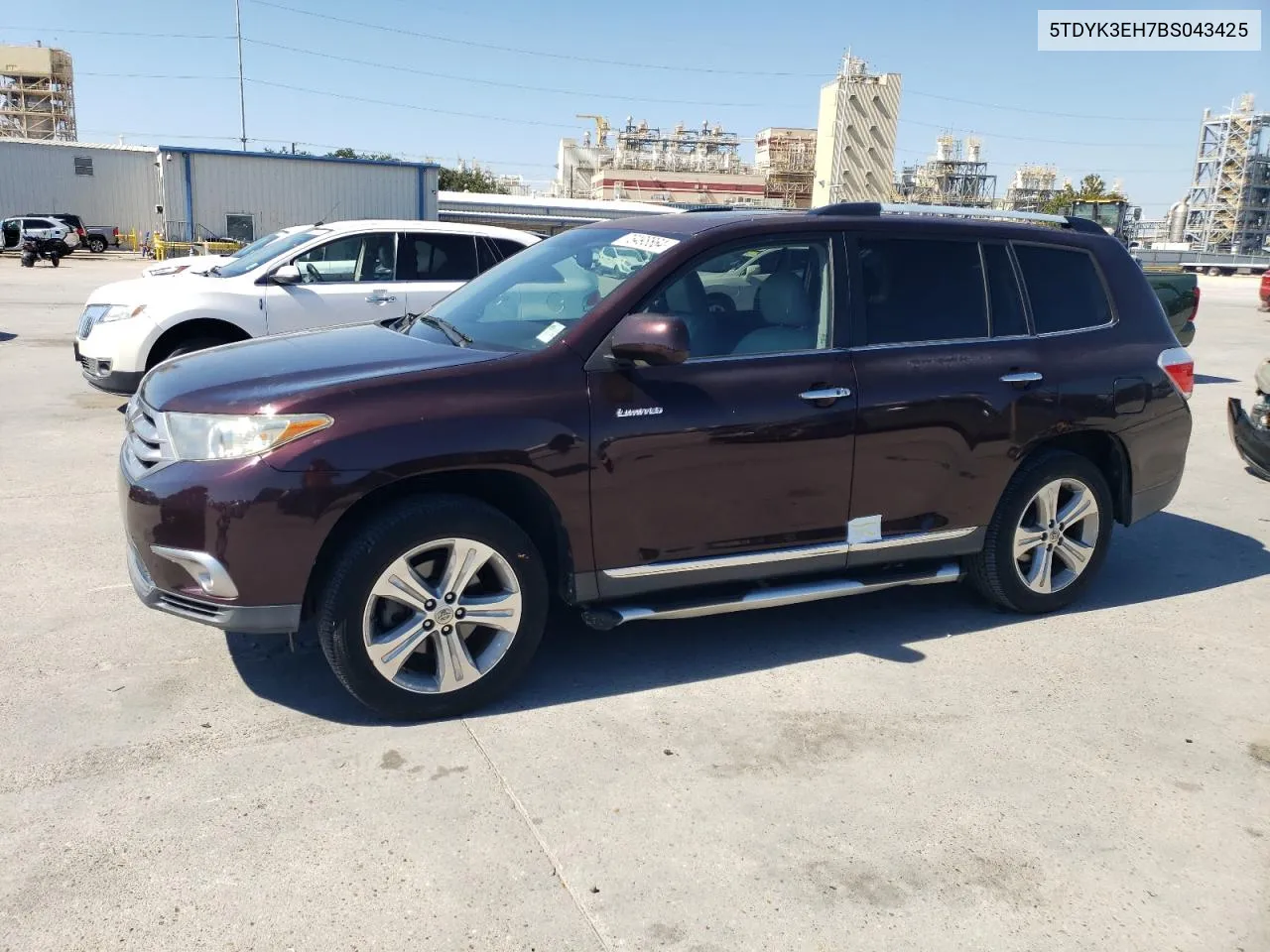 2011 Toyota Highlander Limited VIN: 5TDYK3EH7BS043425 Lot: 73498864