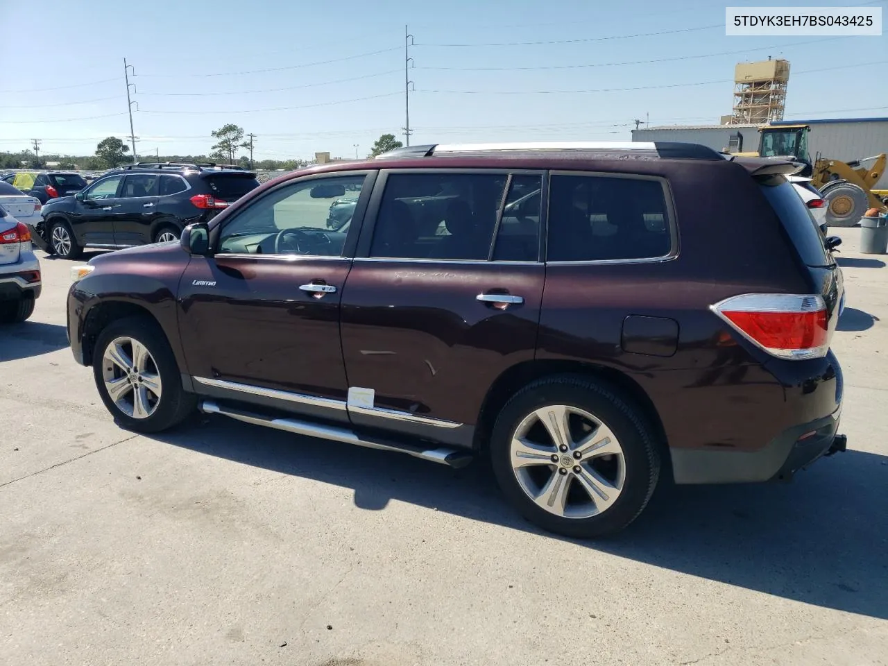 2011 Toyota Highlander Limited VIN: 5TDYK3EH7BS043425 Lot: 73498864