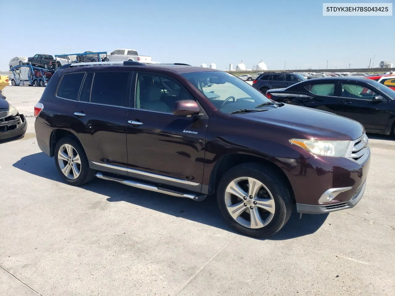 2011 Toyota Highlander Limited VIN: 5TDYK3EH7BS043425 Lot: 73498864