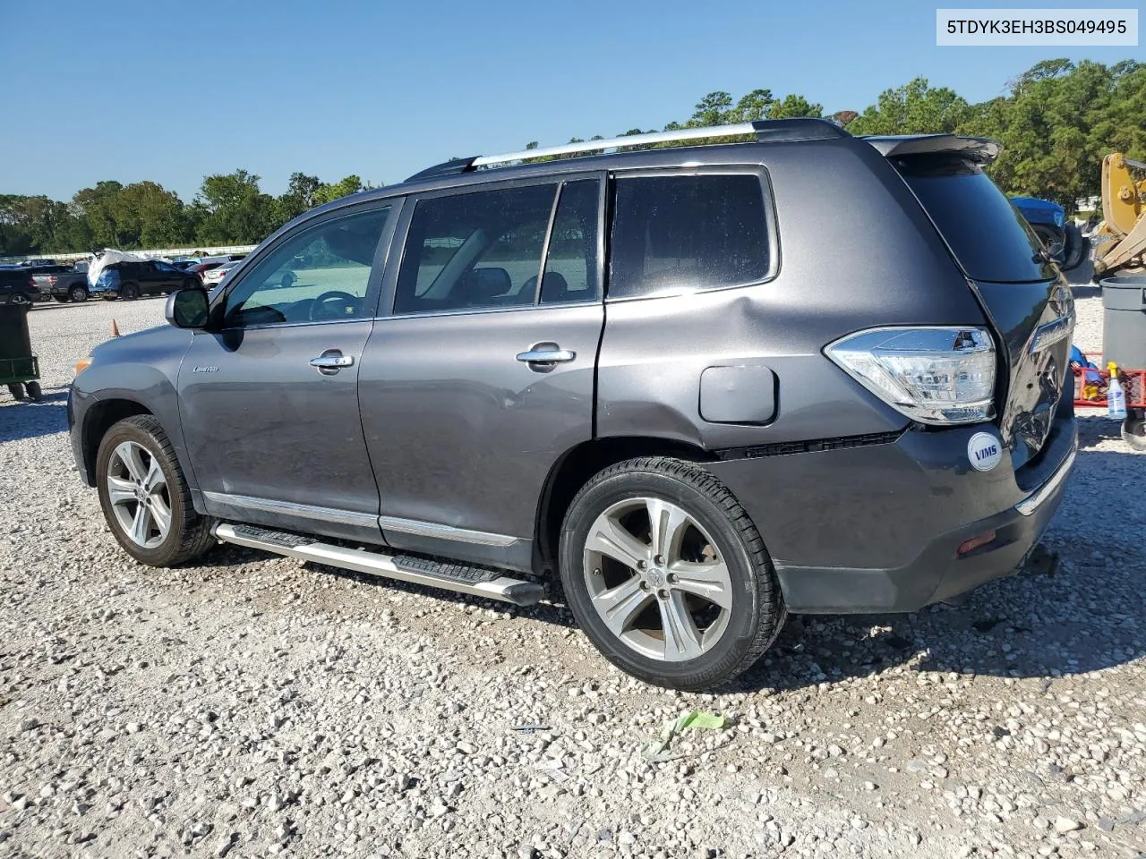 2011 Toyota Highlander Limited VIN: 5TDYK3EH3BS049495 Lot: 73572154