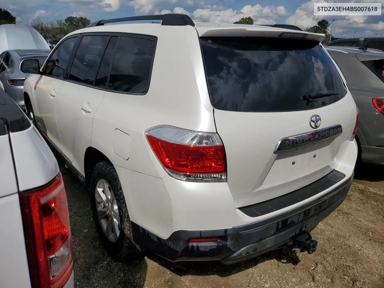 2011 Toyota Highlander Base VIN: 5TDZA3EH4BS007618 Lot: 73973744