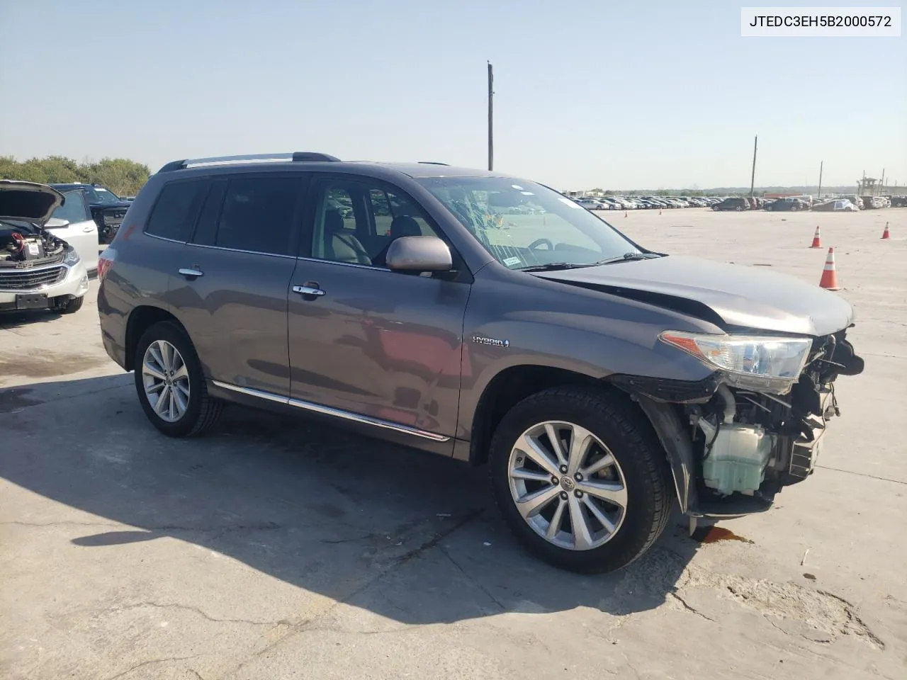 2011 Toyota Highlander Hybrid Limited VIN: JTEDC3EH5B2000572 Lot: 74269164