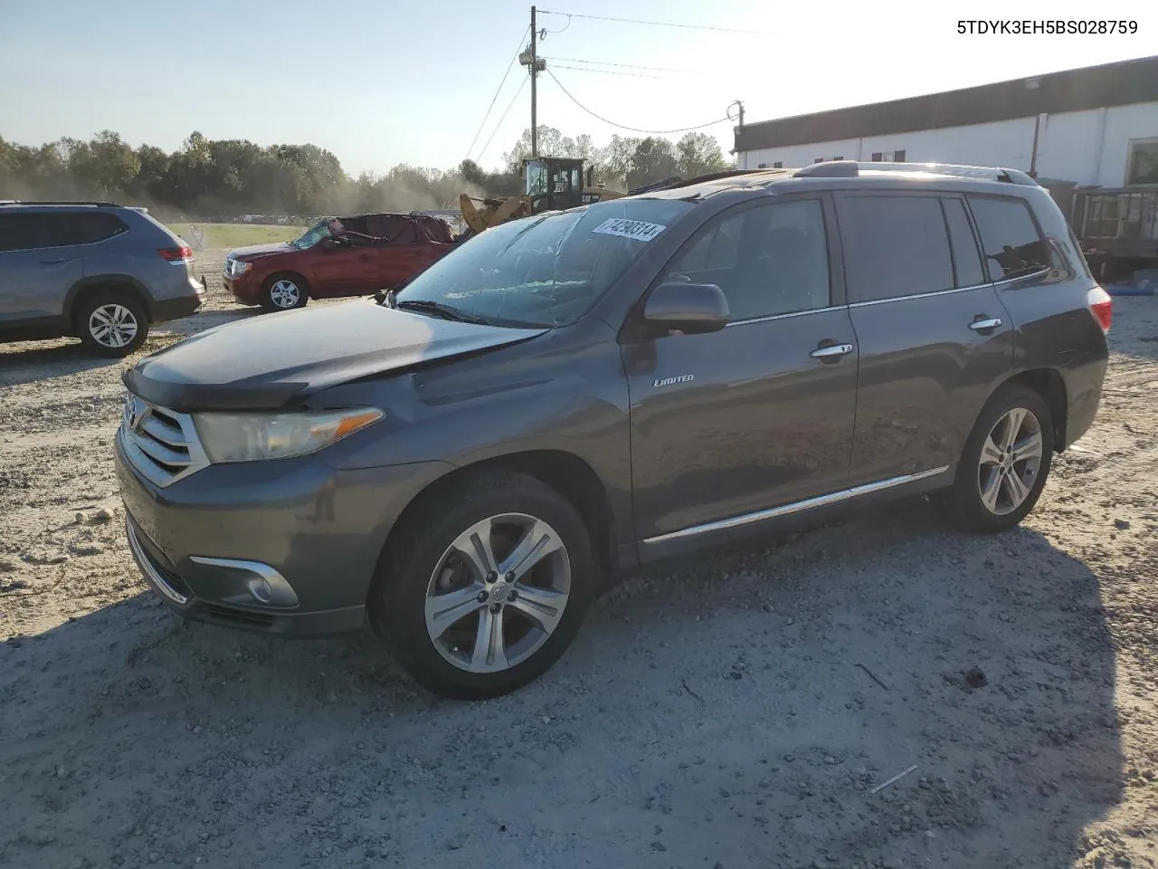 2011 Toyota Highlander Limited VIN: 5TDYK3EH5BS028759 Lot: 74290314