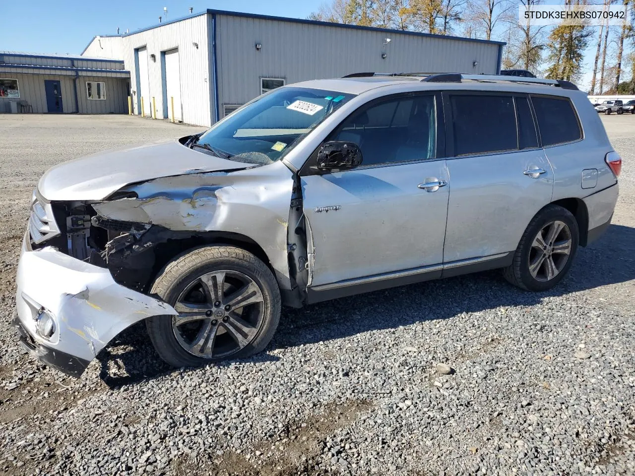 2011 Toyota Highlander Limited VIN: 5TDDK3EHXBS070942 Lot: 75202624