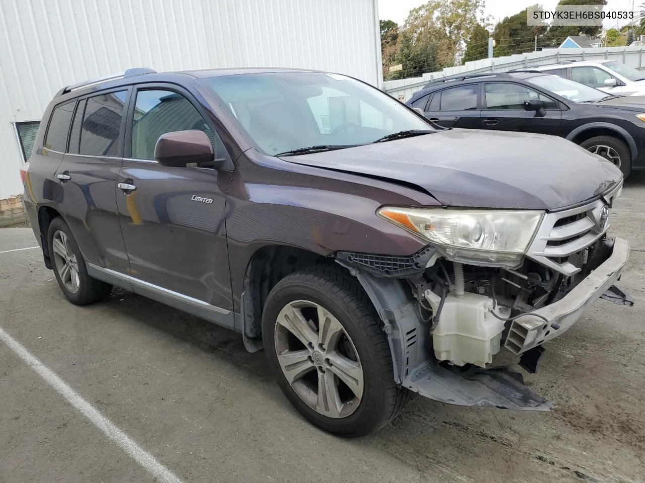 2011 Toyota Highlander Limited VIN: 5TDYK3EH6BS040533 Lot: 75329264