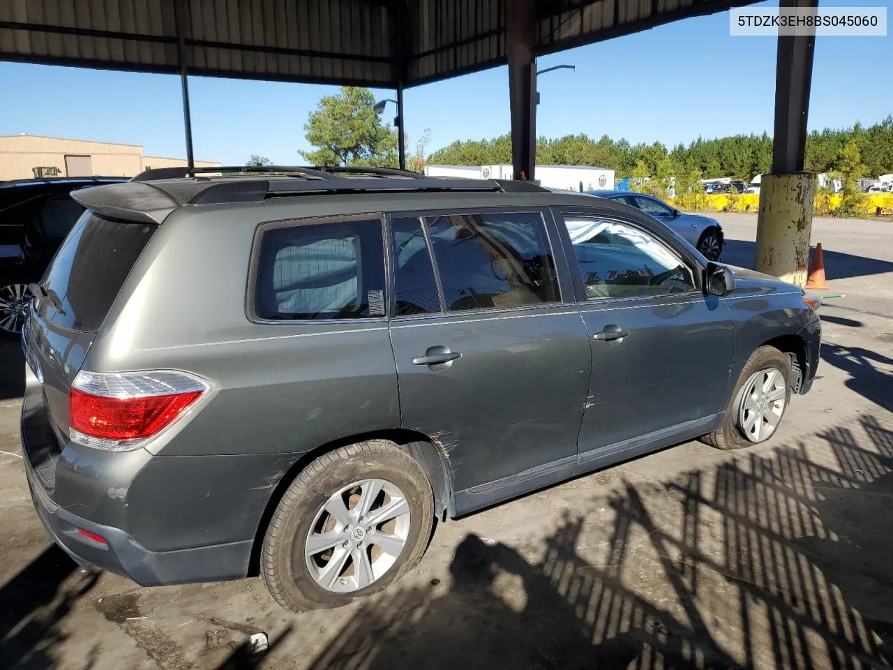 2011 Toyota Highlander Base VIN: 5TDZK3EH8BS045060 Lot: 75438054