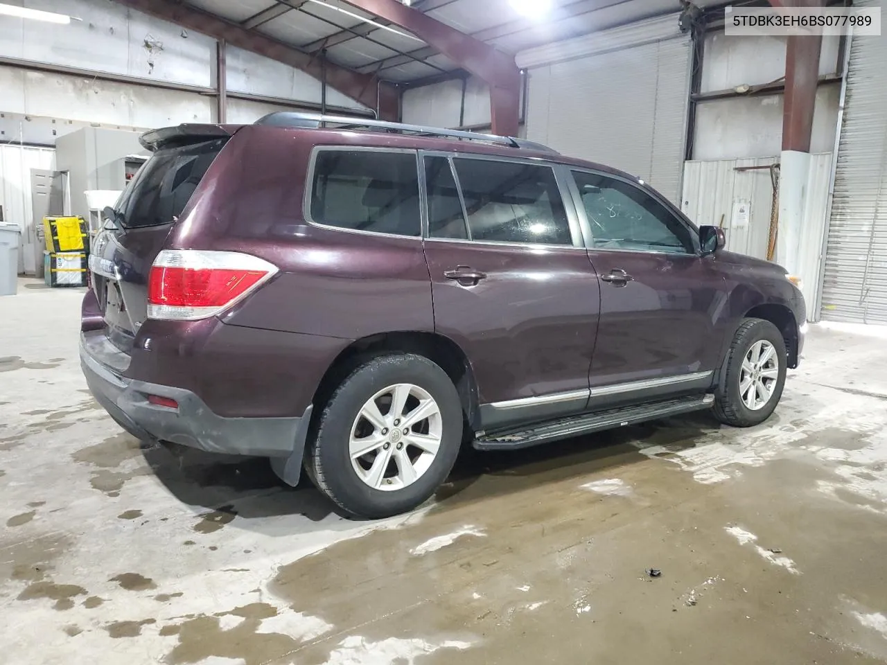 2011 Toyota Highlander Base VIN: 5TDBK3EH6BS077989 Lot: 75517004