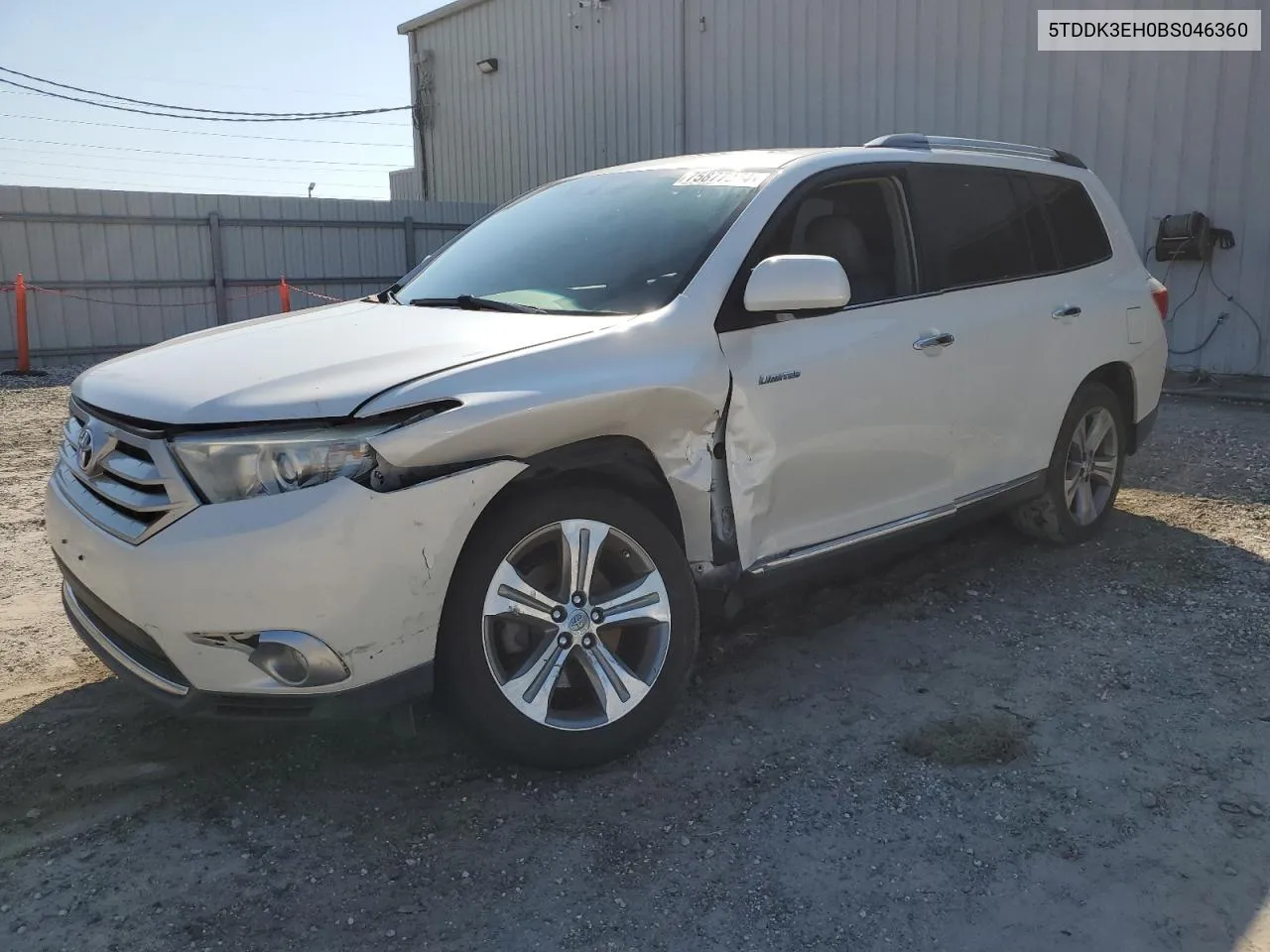 2011 Toyota Highlander Limited VIN: 5TDDK3EH0BS046360 Lot: 75877974