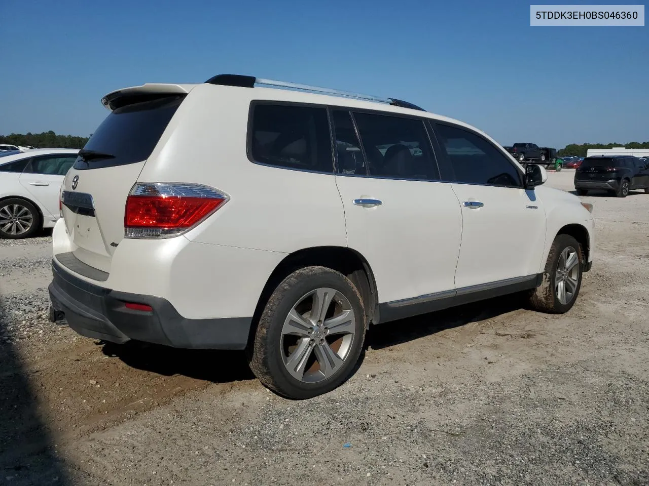 2011 Toyota Highlander Limited VIN: 5TDDK3EH0BS046360 Lot: 75877974