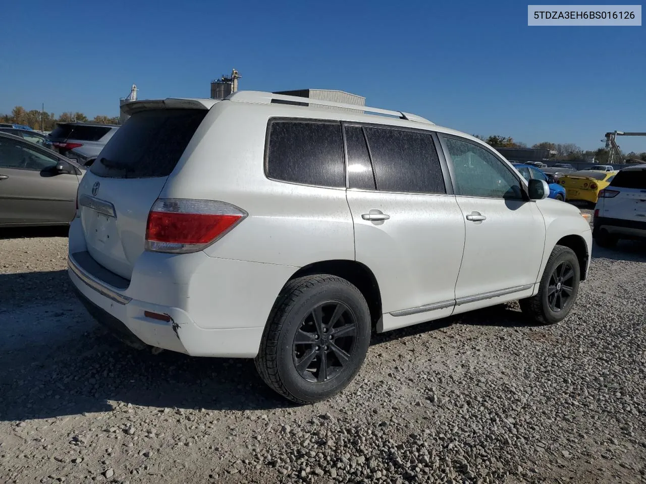 2011 Toyota Highlander Base VIN: 5TDZA3EH6BS016126 Lot: 76162104