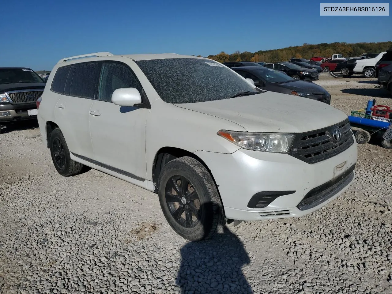 2011 Toyota Highlander Base VIN: 5TDZA3EH6BS016126 Lot: 76162104