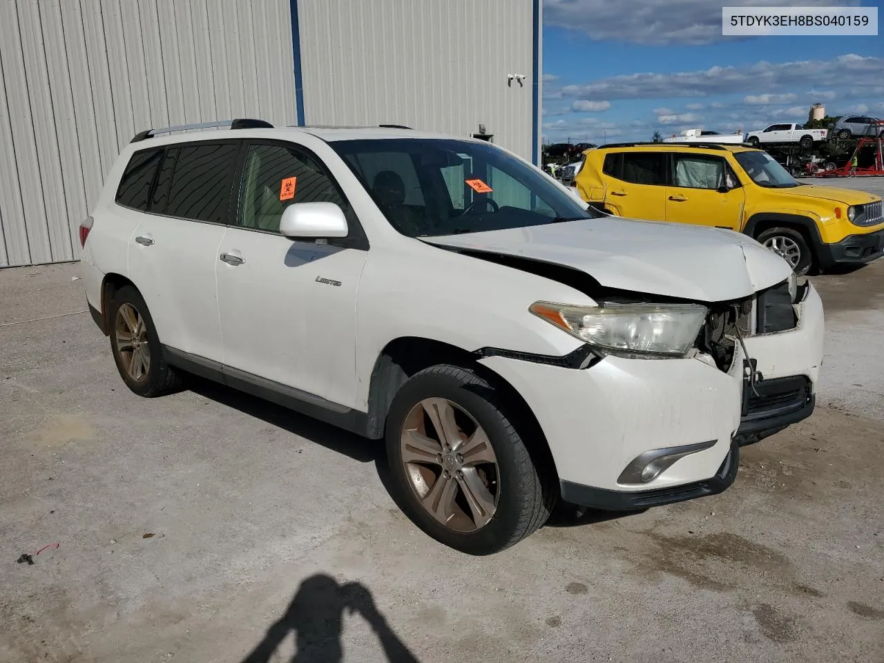 2011 Toyota Highlander Limited VIN: 5TDYK3EH8BS040159 Lot: 76413954