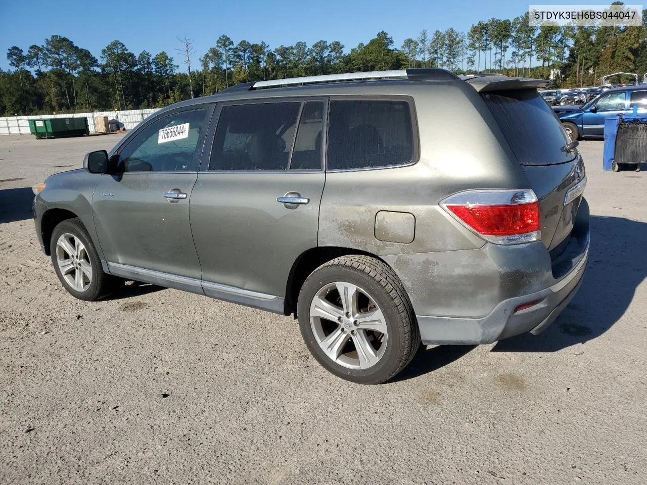 2011 Toyota Highlander Limited VIN: 5TDYK3EH6BS044047 Lot: 76656844