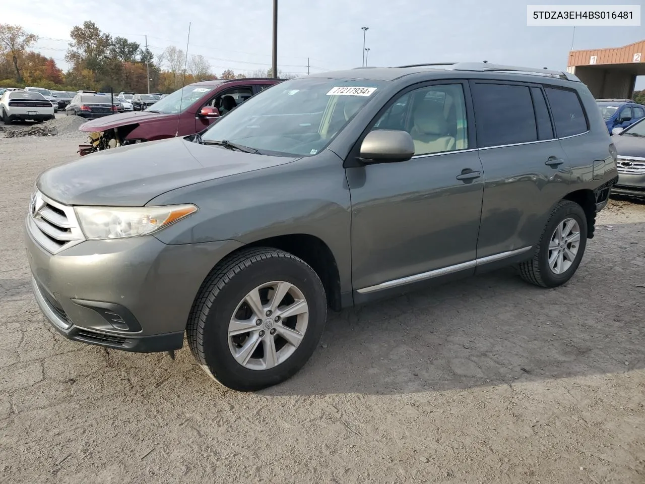 2011 Toyota Highlander Base VIN: 5TDZA3EH4BS016481 Lot: 77217934