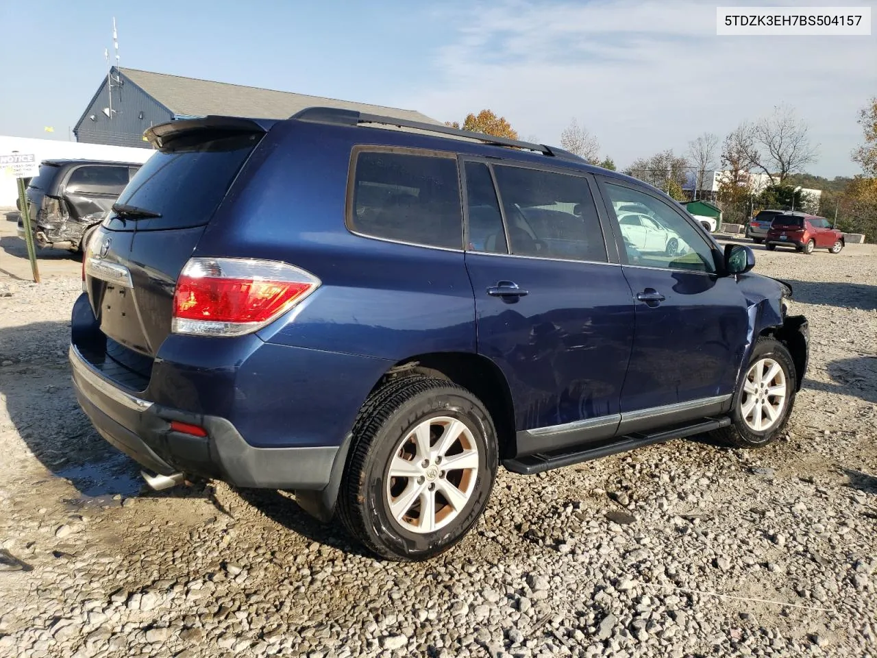 2011 Toyota Highlander Base VIN: 5TDZK3EH7BS504157 Lot: 77218134