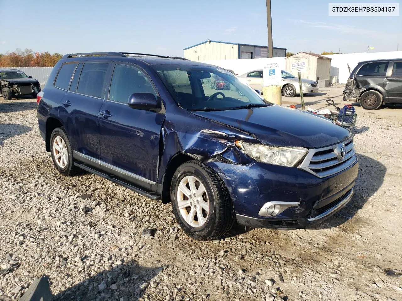 2011 Toyota Highlander Base VIN: 5TDZK3EH7BS504157 Lot: 77218134