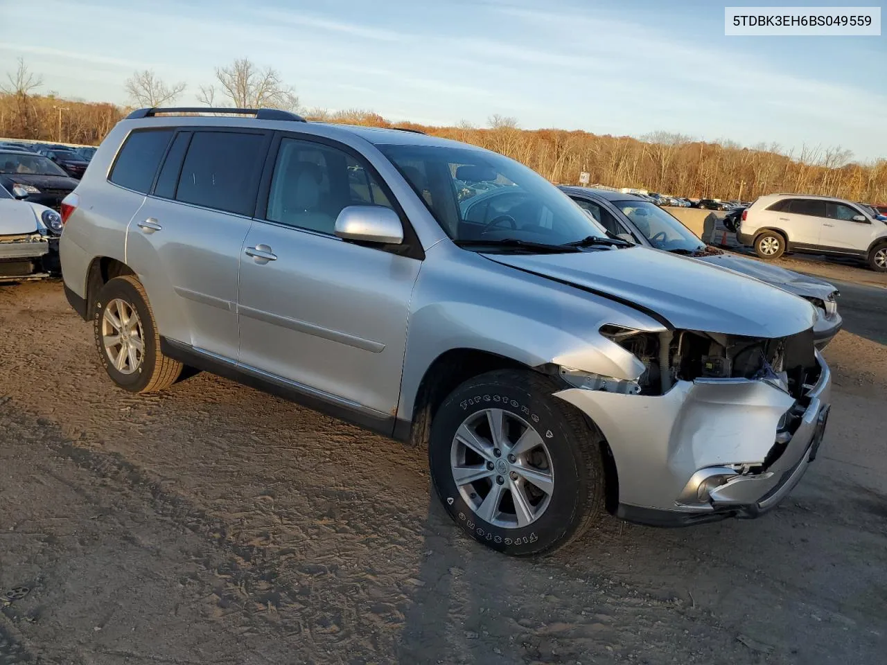 2011 Toyota Highlander Base VIN: 5TDBK3EH6BS049559 Lot: 77829454