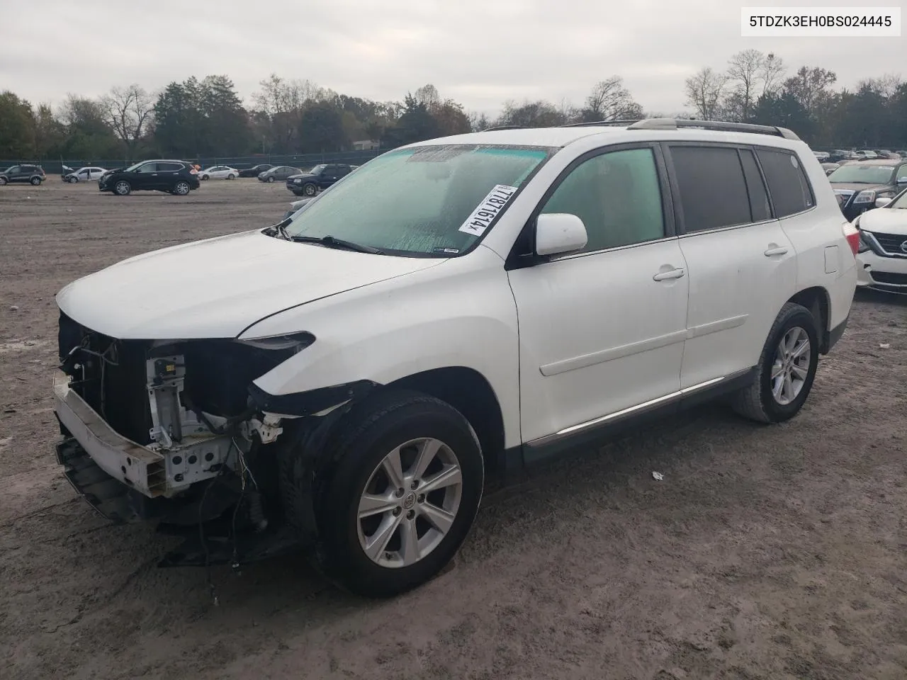 2011 Toyota Highlander Base VIN: 5TDZK3EH0BS024445 Lot: 77871614