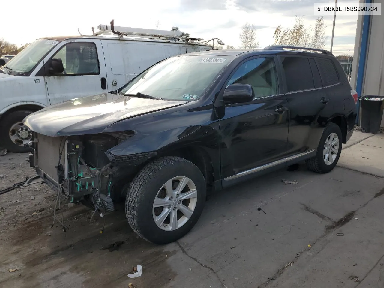 2011 Toyota Highlander Base VIN: 5TDBK3EH5BS090734 Lot: 78023844