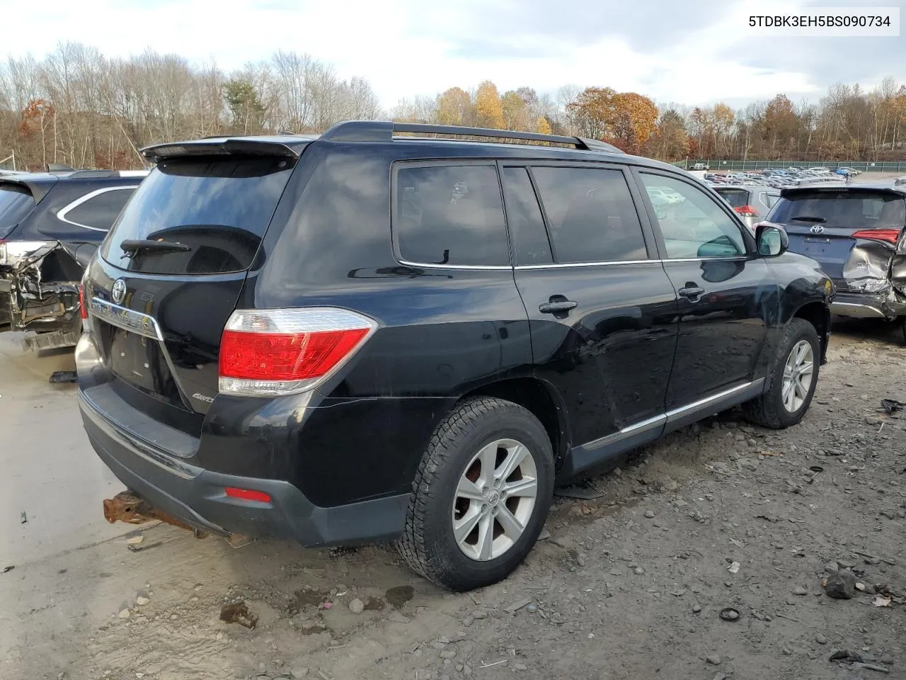 2011 Toyota Highlander Base VIN: 5TDBK3EH5BS090734 Lot: 78023844