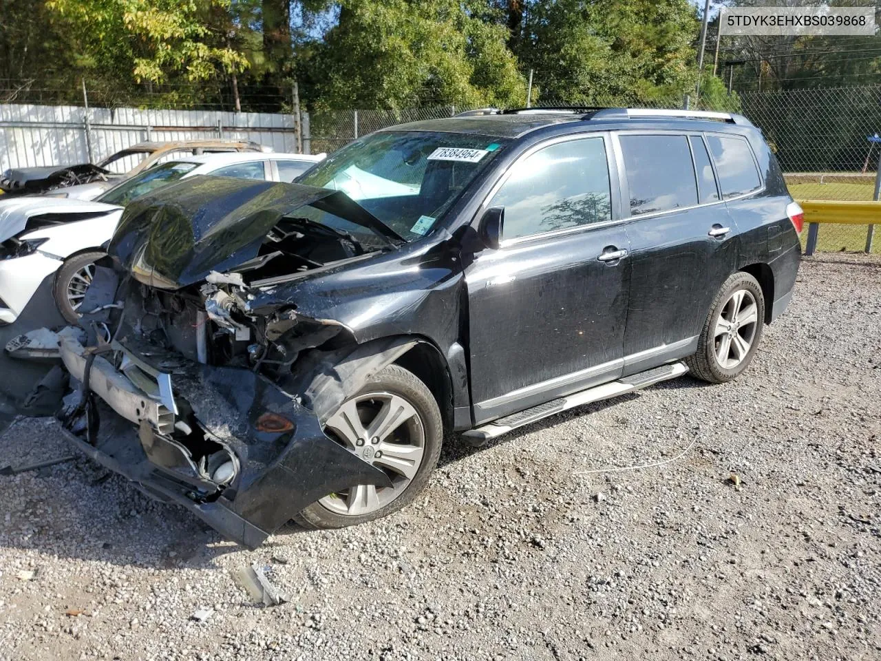 2011 Toyota Highlander Limited VIN: 5TDYK3EHXBS039868 Lot: 78384964