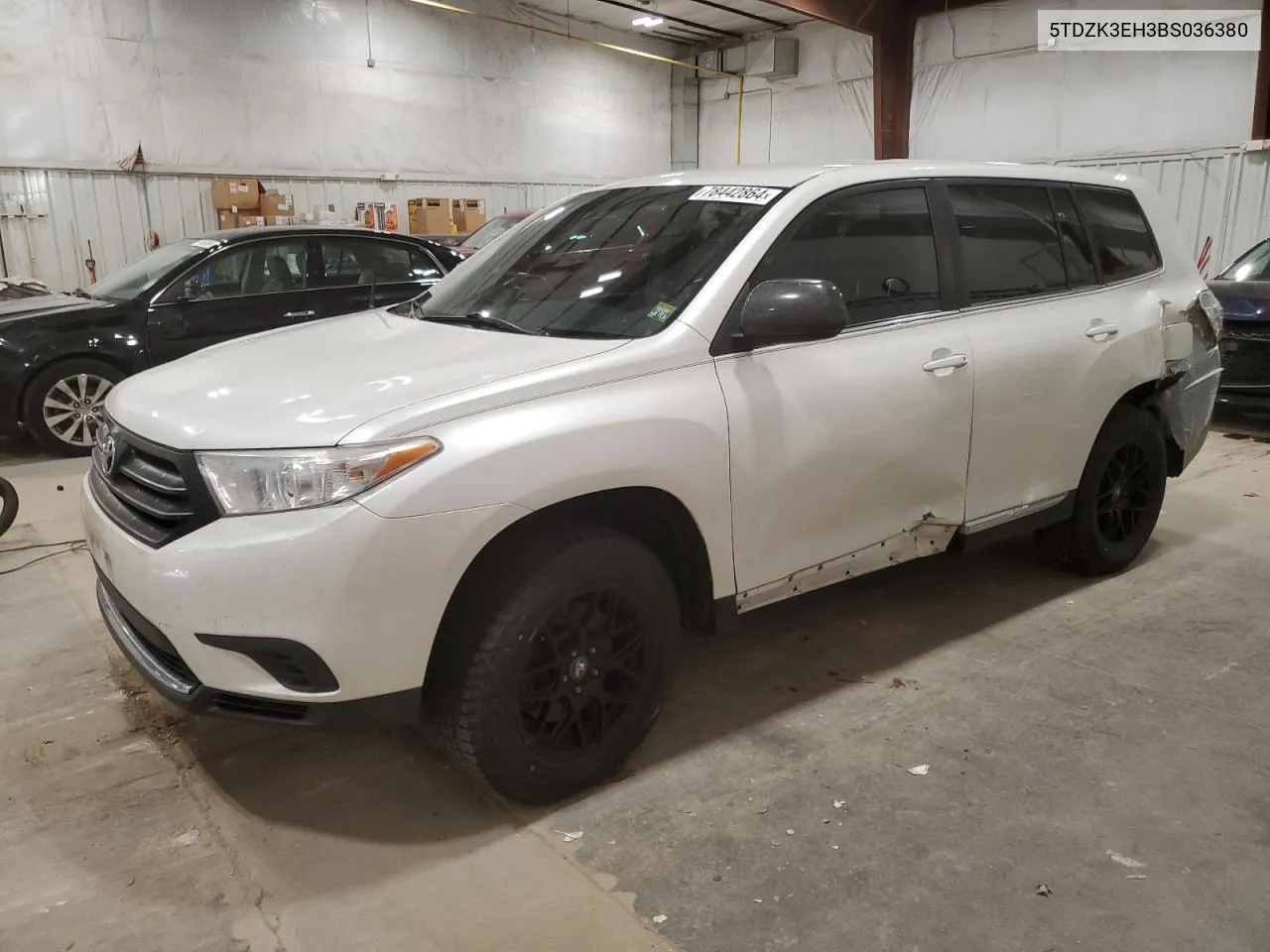 2011 Toyota Highlander Base VIN: 5TDZK3EH3BS036380 Lot: 78442864