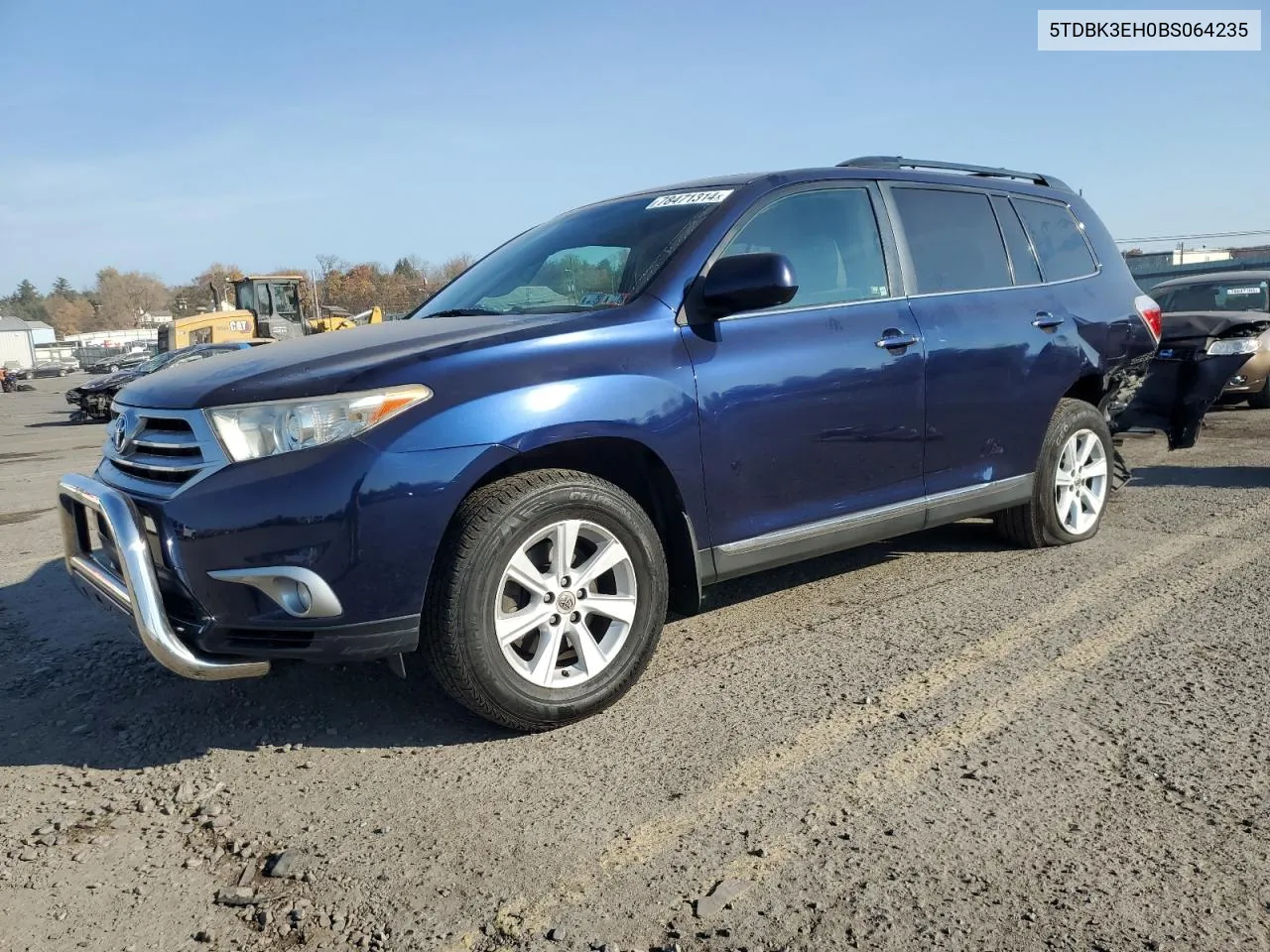 2011 Toyota Highlander Base VIN: 5TDBK3EH0BS064235 Lot: 78471314