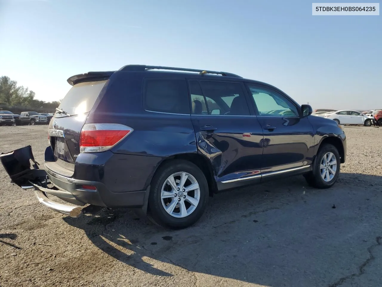 2011 Toyota Highlander Base VIN: 5TDBK3EH0BS064235 Lot: 78471314