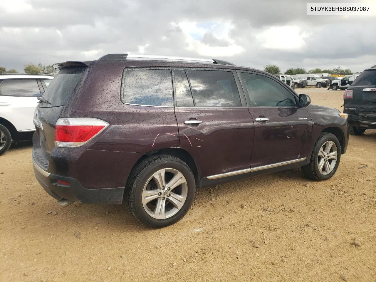 2011 Toyota Highlander Limited VIN: 5TDYK3EH5BS037087 Lot: 78533894