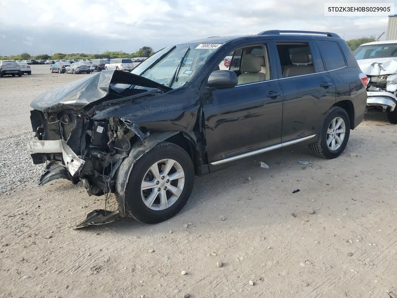 2011 Toyota Highlander Base VIN: 5TDZK3EH0BS029905 Lot: 78882984