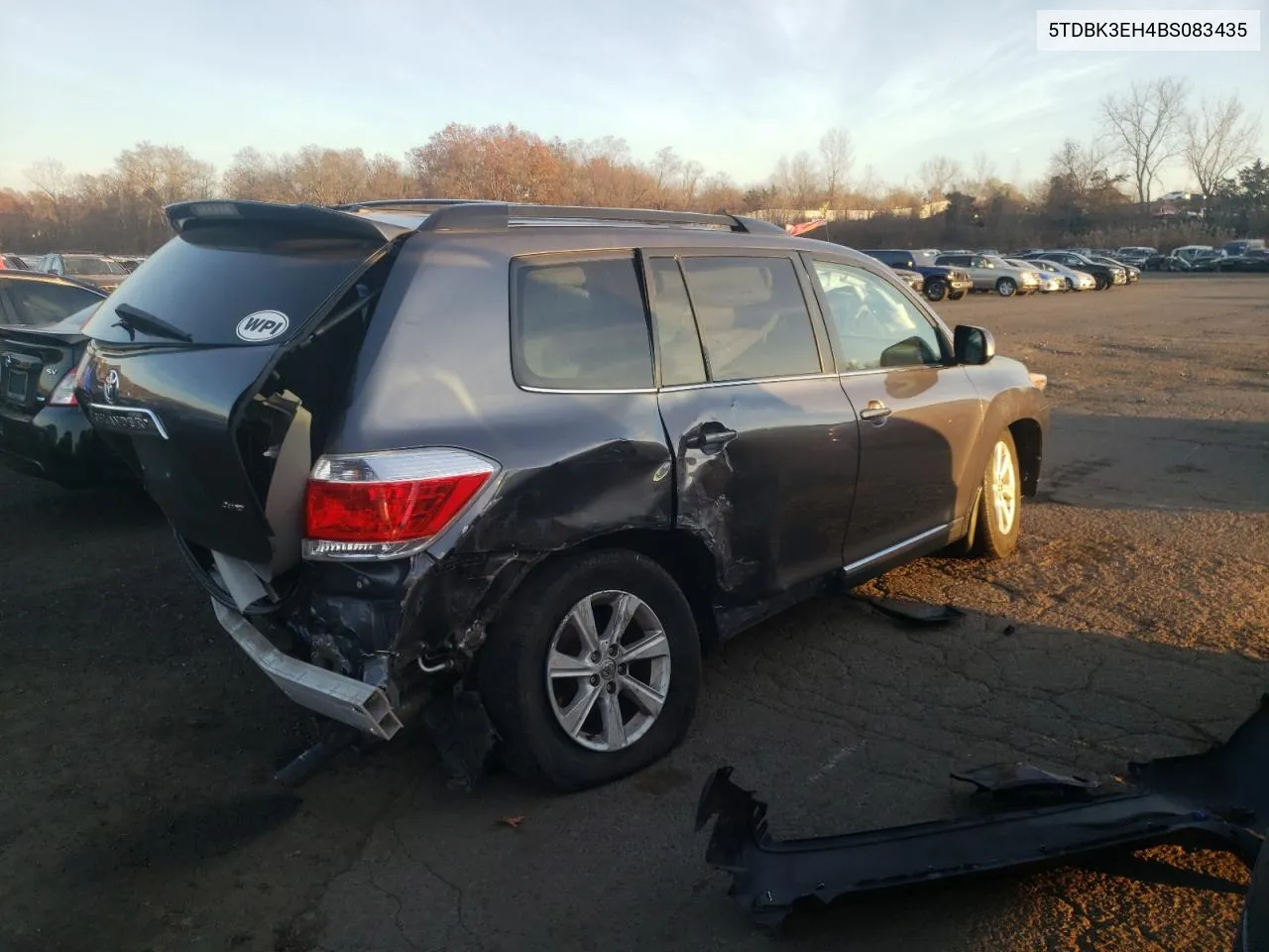 2011 Toyota Highlander Base VIN: 5TDBK3EH4BS083435 Lot: 78974974