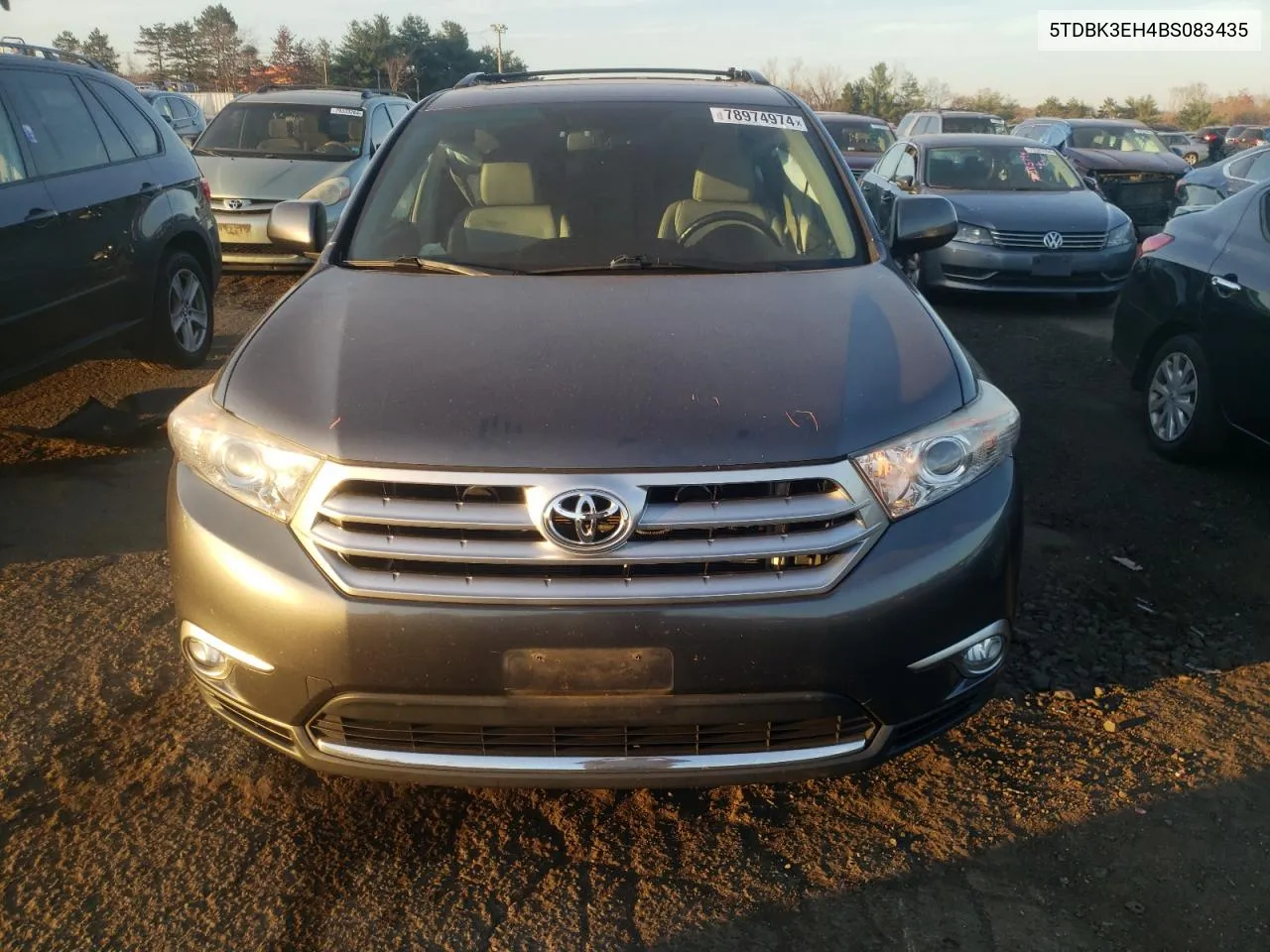 2011 Toyota Highlander Base VIN: 5TDBK3EH4BS083435 Lot: 78974974