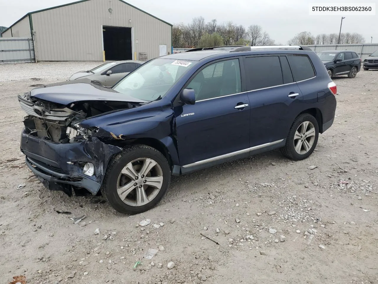 2011 Toyota Highlander Limited VIN: 5TDDK3EH3BS062360 Lot: 79394044