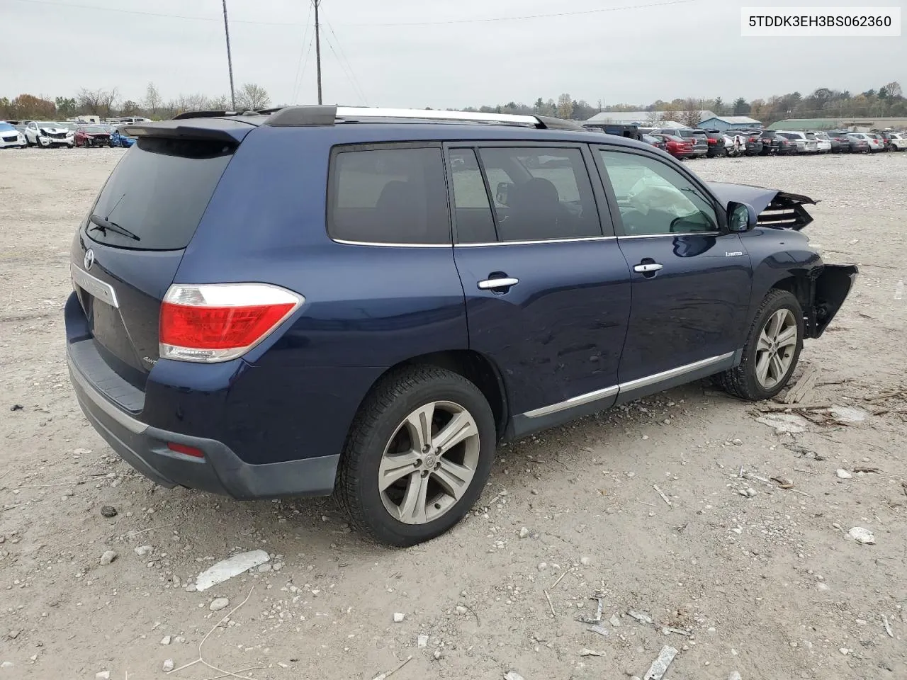 2011 Toyota Highlander Limited VIN: 5TDDK3EH3BS062360 Lot: 79394044