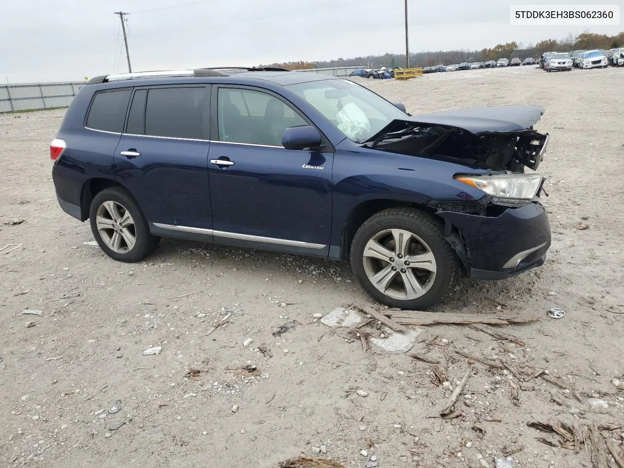 2011 Toyota Highlander Limited VIN: 5TDDK3EH3BS062360 Lot: 79394044