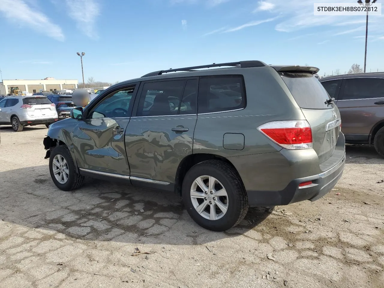 2011 Toyota Highlander Base VIN: 5TDBK3EH8BS072812 Lot: 79532864