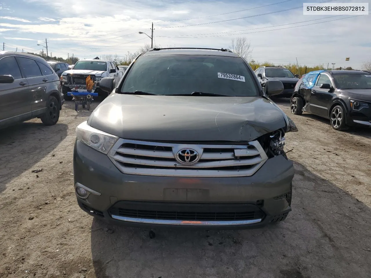 2011 Toyota Highlander Base VIN: 5TDBK3EH8BS072812 Lot: 79532864