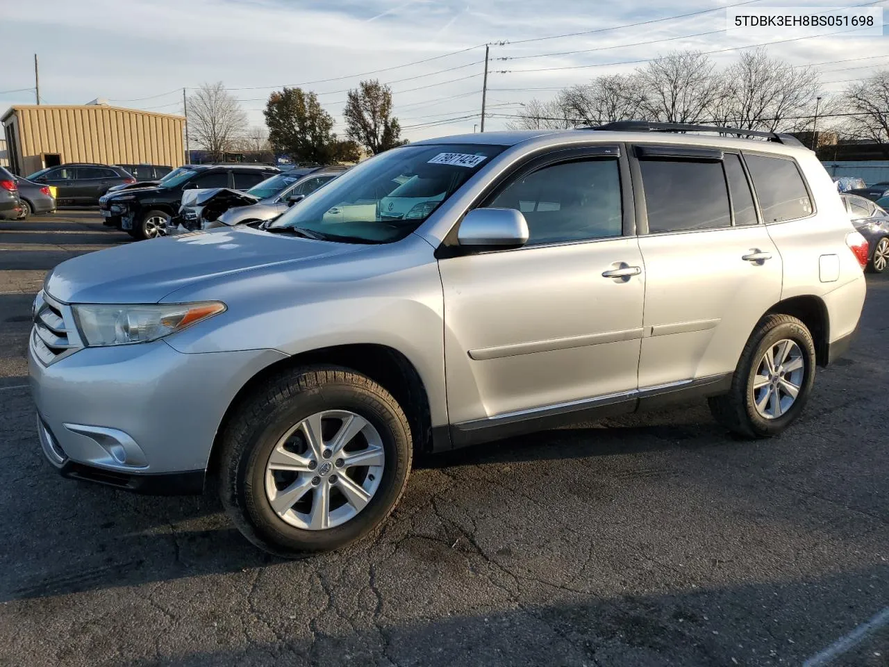 2011 Toyota Highlander Base VIN: 5TDBK3EH8BS051698 Lot: 79871424