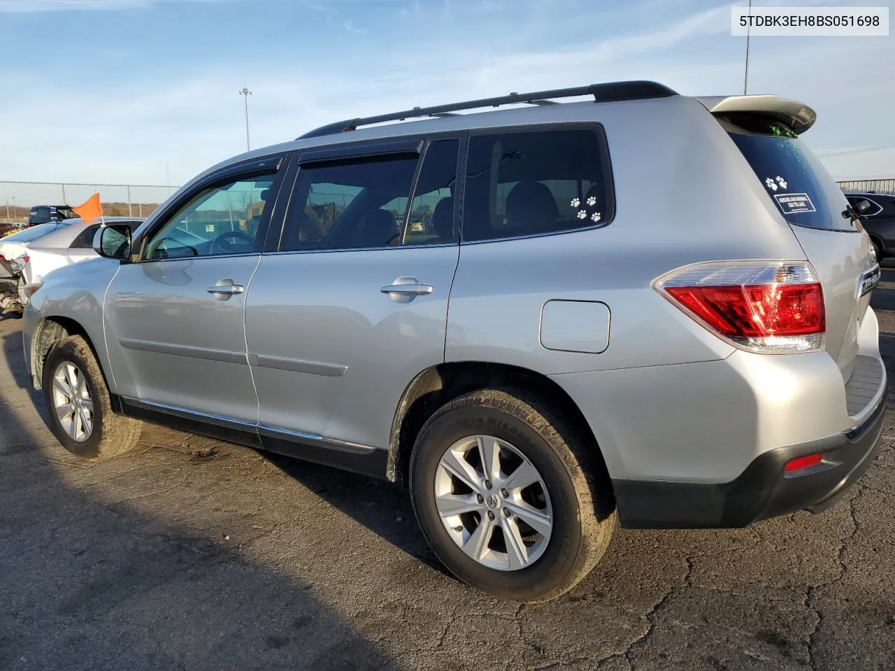 2011 Toyota Highlander Base VIN: 5TDBK3EH8BS051698 Lot: 79871424